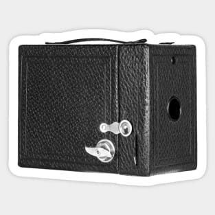 Vintage 1930s Box Camera in B&W Sticker